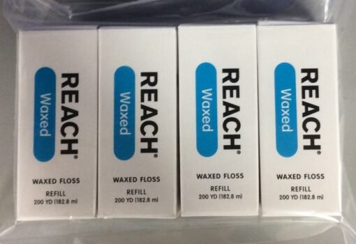4 PACKS of J&J REACH DENTAL FLOSS - PROFESSIONAL SIZE - Dental Floss, Waxed, unflavored, 200 yds