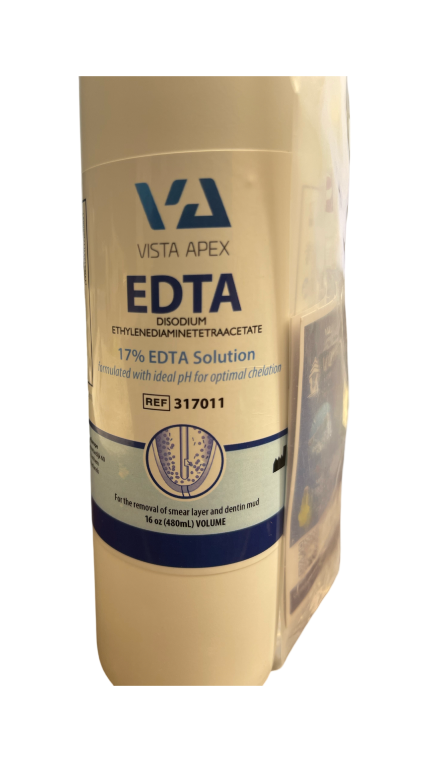 EDTA 17% Aqueous Chelating Agent 500 mL Bottle. Prepares dentinal walls - Image 4