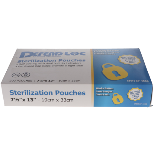 DEFEND PLUS Self Sealing Sterlization Pouches 7.5" x 13" - Image 2