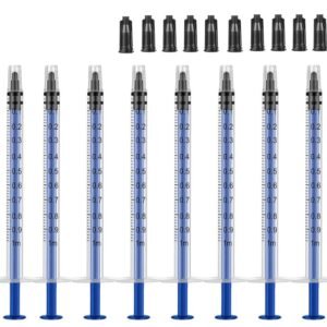 TM Global 5 pcs 1cc / 1ml premium Quality Syringes with Blue Plunger.