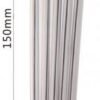 TMG 6" Disposable Saliva Ejector 100 pcs / Bag,  Clear/White tip