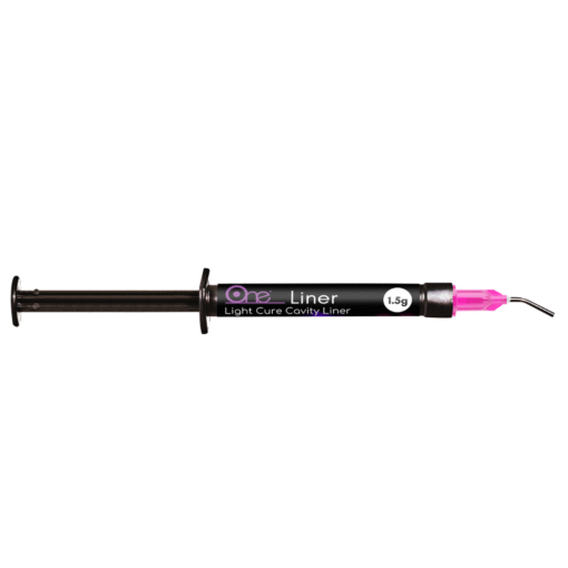HEXA One Liner Light Cure Cavity Liner, 1.5gr Syringe (4/Pack) + 20 Pre-Bent Tips - Image 2