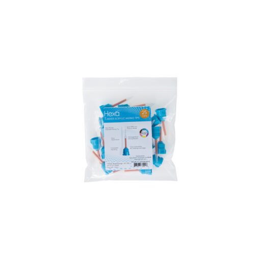 Acrylic T-Mixer Style Mixing Tips - 4:1 / 10:1 - Blue/Orange Size C&B (3.2mm)