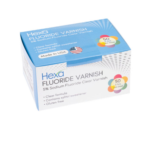 Hexa  Varnish, 5% Sodium Fluoride Varnish 0.4ml , 50/Pk - Image 2