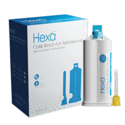 Hexa Temp Core Build-Up Restorative 50ml, 1 Cartridge+10 Mixing Tips, Natrual (A3) - HCB-0002