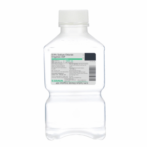 Normal Saline 0.9% Sodium Chloride USP, 1000ml - PACK OF 2