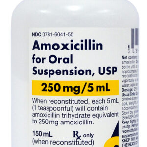 Sandoz Amoxicillin for Oral Suspension USP 250mg/5mL, 80ml