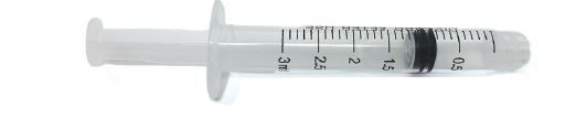 3D Dental Luer Lock Syringe 3cc Bx/100