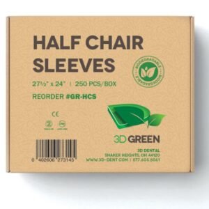 3D Dental Biodegradable Half Chairs Sleeves 27 1/2" x 24" 250pcs