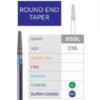 3D Dental Round End Taper Diamond, Bur, Coarse, 855L-018C 10/Pk
