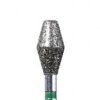 3D Dental Barrel Diamond Bur Coarse, 811-033C 10/Pk
