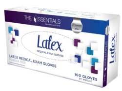3D Dental Gloves Latex PF Large 100/Bx Case Pack 10/Cs