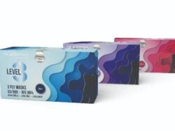 3D Dental Essentials Premium Level 3 Ear Loop Mask Blue 50/Box