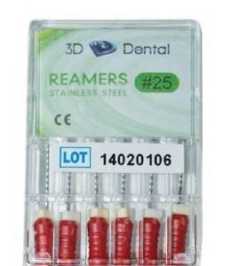 3D Dental Reamers SS 21mm #06 6/Pk