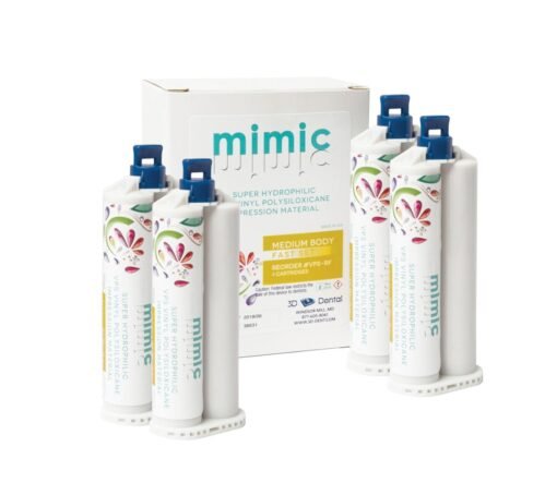 Mimic 3D Dental VPS Vinyl Polysiloxane Impression Material 4/Pk Heavy Body Fast Set