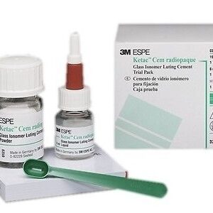 Ketac-Cem Intro Pack - Glass Ionomer Luting Cement, 12 mL Liquid, 33gm, Mixing pad