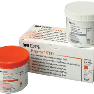 3M ESPE Express STD putty package - 1 x 305ml base (orange), 1 x 305ml catalyst (white)