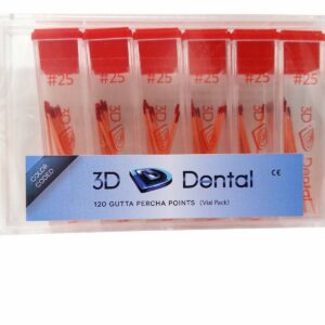 3D Dental Gutta Percha Points Vials 120/Pk #10