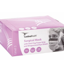 Cardinal Health Duckbill Surgical Mask with Anti-Fog Foam and Eye Shield - ASTM Level 3