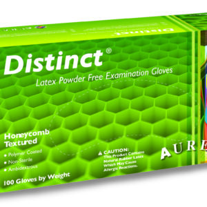 Supermax Aurelia Distinct latex powder-free gloves 100/box (X-Small) ( White )