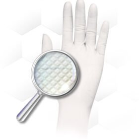 Supermax Aurelia Distinct latex powder-free gloves 100/box (X-Small) ( White )
