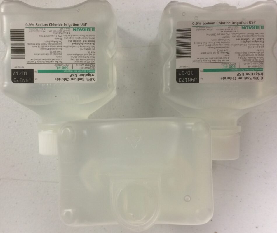 B BRAUN 500mL 0.9% Sodium Chloride Irrigation USP in Plastic Container