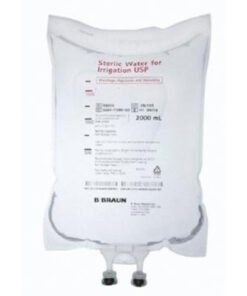 B BRAUN Irrigation Solution Sterile Water for Irrigation 100% Not for Injection Flexible Bag 2,000 mL