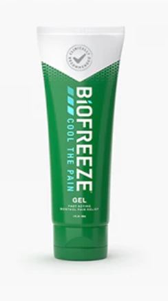 Pack of 3 Biofreeze® Pain Relieving Gel, 3 oz, Colorless, Cool the Pain 4% Menthol