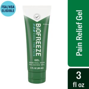 Pack of 3 Biofreeze® Pain Relieving Gel, 3 oz, Green, Cool the Pain 4% Menthol