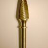 Abbott-Robinson™ Dust Shield Burs 1/4″ Shank 1/2" Taper (A1/2) Dual Cut Regular HP Carbide Bur 