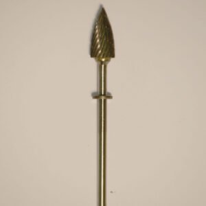  Abbott-Robinson™ Dust Shield Burs 3/32″ Flame (63B) Dual Cut Regular HP Carbide Bur 