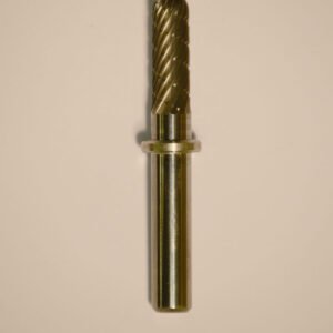  Abbott-Robinson™ Dust Shield Burs 1/4″ Shank, 1/4″ Head Lathe Burs  1/4" Barrel Dual Cut Regular HP Carbide Bur 