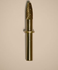 Abbott-Robinson™ Dust Shield Burs 1/4″ Shank, 1/4″ Head Lathe Burs 1/4" Taper Dual Cut Regular HP Carbide Bur