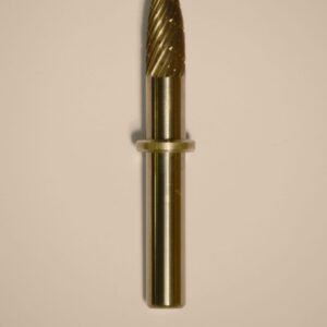  Abbott-Robinson™ Dust Shield Burs 1/4″ Shank, 1/4″ Head Lathe Burs 1/4" Taper Dual Cut Regular HP Carbide Bur 