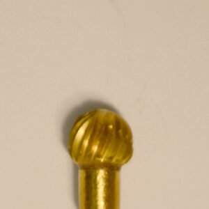 Buffalo Dental Gold Cap Lab Burs, 3/32″ Shank Round (52D) TNT-Coated Dual Cut Regular HP Carbide Bur 