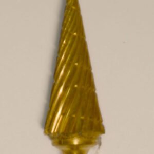 Buffalo Dental Gold Cap Lab Burs, 3/32″ Shank Cone (82T) TNT-Coated Dual Cut Regular HP Carbide Bur 