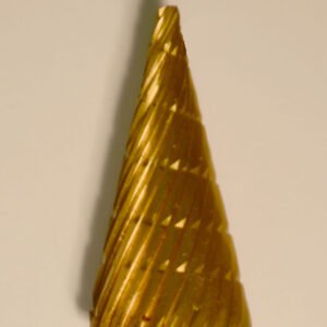 Buffalo Dental Gold Cap Burs, 1/4″ Shank, 1/2″ Head Lathe Burs 1/2" Cone (B1/2) TNT-Coated Dual Cut Regular HP Carbide Bur