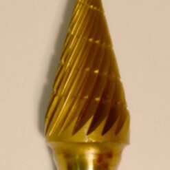  Buffalo Dental Gold Cap Burs, 1/4″ Shank, 3/8″ Head Lathe Burs 3/8" Cone (B3/8) TNT-Coated Dual Cut Regular HP Carbide Bur