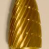 Buffalo Dental Gold Cap Lab Burs 3/8" Flame (C3/8) TNT-Coated Dual Cut Regular Carbide Bur w/ 1/4" Shank