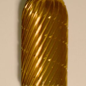 Buffalo Dental Gold Cap Burs, 1/4″ Shank, 1/2″ Head Lathe Burs 1/2" Barrel (F1/2) TNT-Coated Dual Cut Regular HP Carbide Bur
