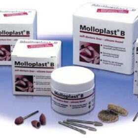 Buffalo Dental MOLLOPLAST-B® 45 Gm Regular Size Jar of Molloplast-B Soft Reline Material 