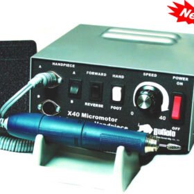 Buffalo Dental X40 Premium Electric Lab Handpiece System X40 Electric Handpiece System, 120V AC (Console + 40k rpm HP + Foot Control) 