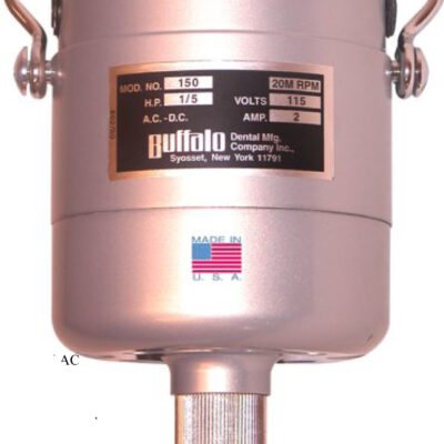  Buffalo Dental Heavy Duty Flex-Shafts Gray No. 150 Flex-Shaft Motor w/ Electronic Rheo., 120V AC 