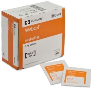 CARDINAL HEALTH WEBCOL ALCOHOL PREPS - Large, 2-Ply , 200/bx