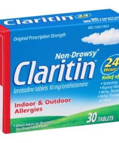 Claritin Allergy Relief Indoor&Outdoor 30 tablets  10 mg /antihistamine. ( 6 Years and older )