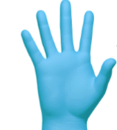  Clean Safety Blue Nitrile 4mil PF Gloves, 100 per Box, Case of 10 (Small)