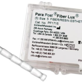 Coltene/Whaledent ParaPost Fiber Lux Posts - Size #4, Yellow 5/Pk. Parallel Translucent