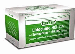 Cook-Waite Lidocaine HCL 2% with Epinephrine 1:50,000 (Rx)