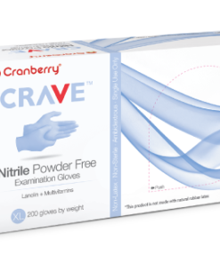 Cranberry Crave Nitrile ( Latex Free ) gloves x-small 200/box