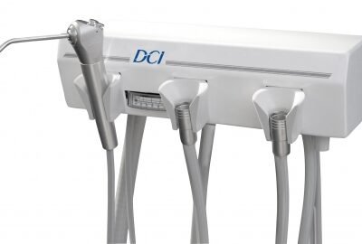 DCI- Alternative Arm Mounted 2 Wet w/Tray & White Flex Arm